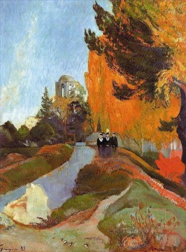 Paul Gauguin Painting - Los Alyscamps Postimpresionismo Primitivismo Paul Gauguin